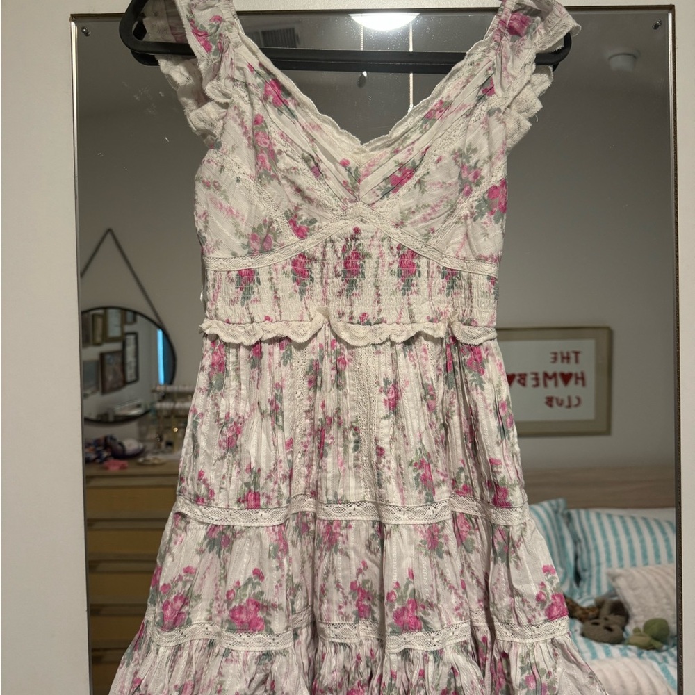 LoveShackFancy Presline Mini Dress
